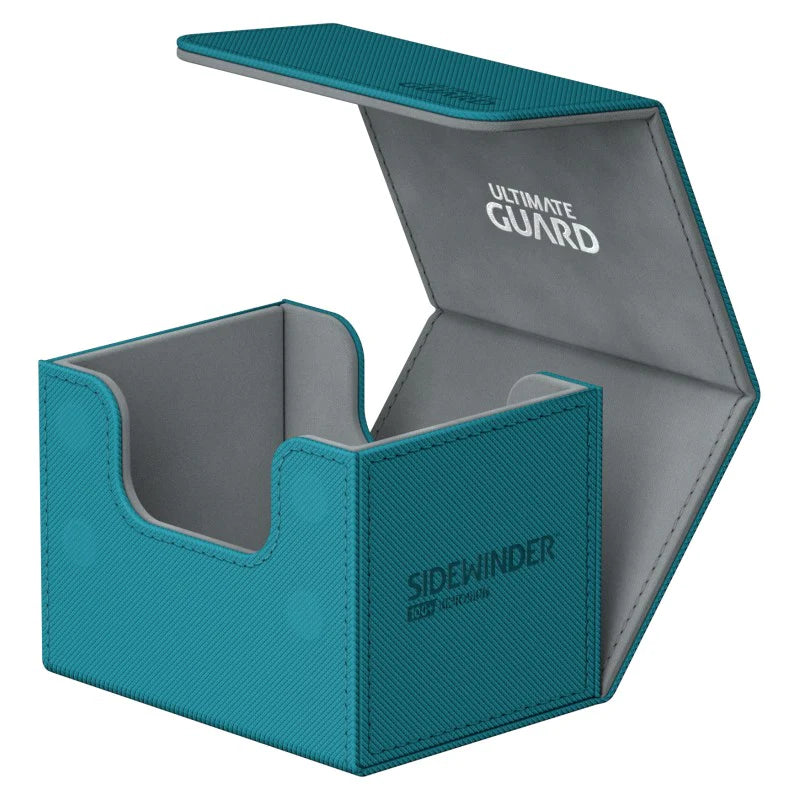Ultimate Guard SideWinder 100+ Standard Size XenoSkin Petrol Blue Deck Box-2
