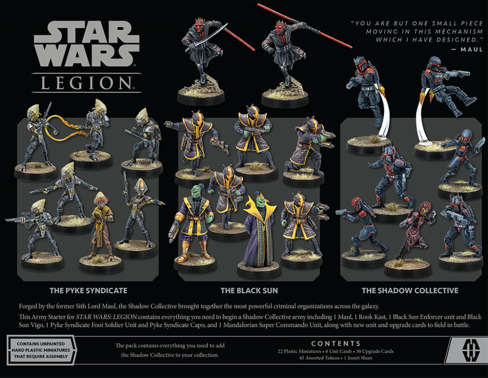 Star Wars Legion Shadow Collective Mercenary Starter