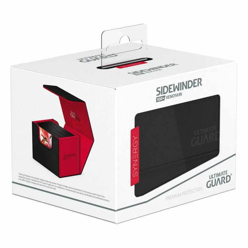 Ultimate Guard Synergy Sidewinder 100+ Black/Red Deck Box-1
