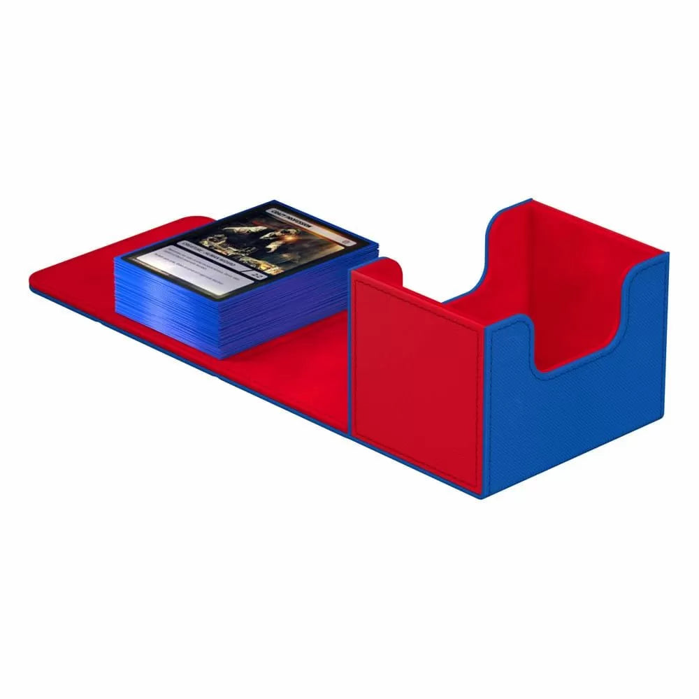 Ultimate Guard Synergy Sidewinder 100+ Blue/Red Deck Box-2