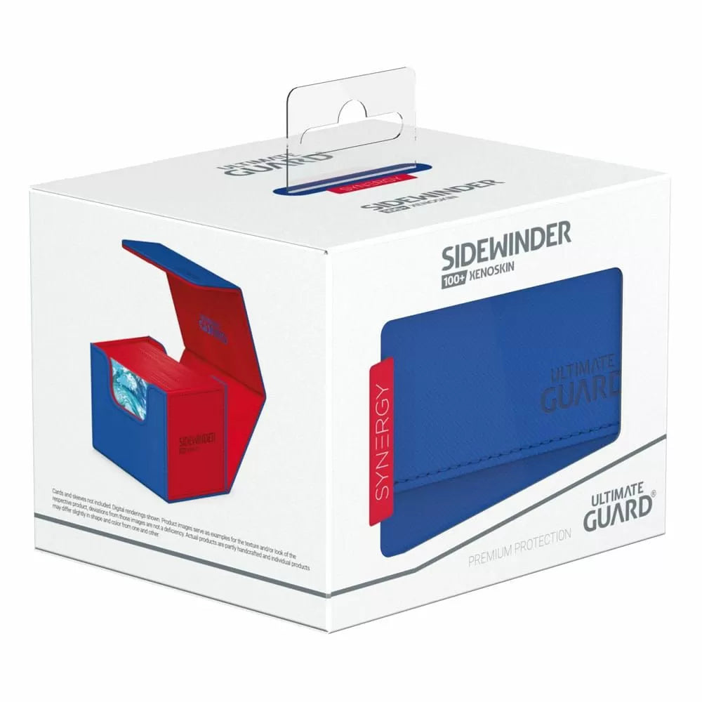Ultimate Guard Synergy Sidewinder 100+ Blue/Red Deck Box-1