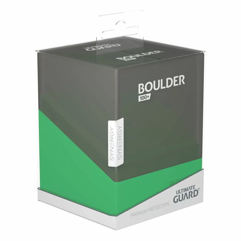 Ultimate Guard Synergy Boulder 100+ Black/Green Deck Box-1