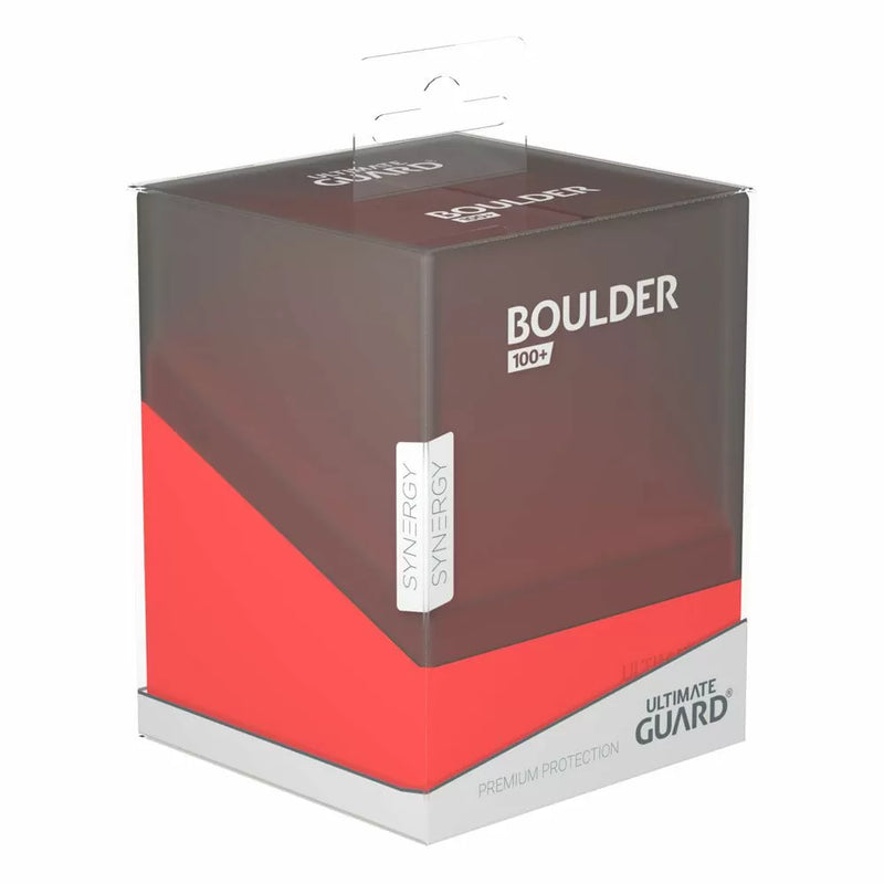 Ultimate Guard Synergy Boulder 100+ Black/Red Deck Box-1