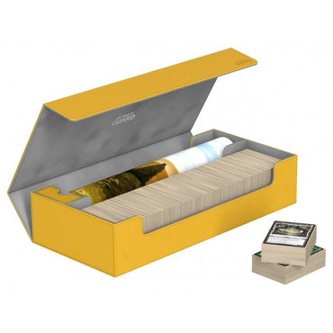 Ultimate Guard Superhive 550+ Standard Size XenoSkin Amber Deck Box