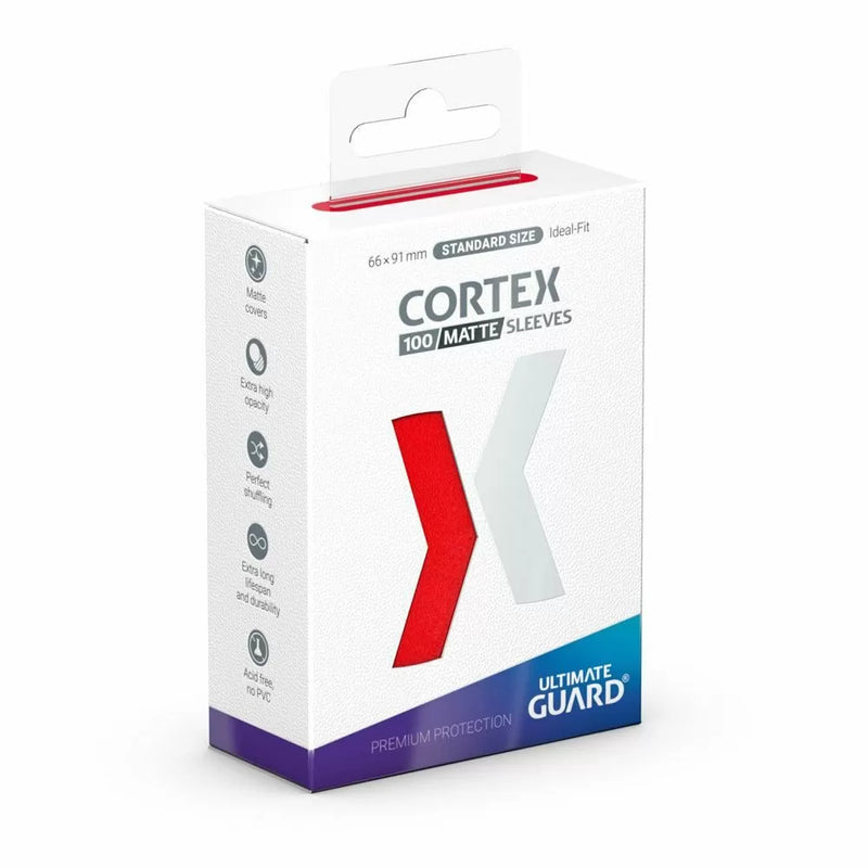 Ultimate Guard Cortex Sleeves Standard Size Matte Red (100)-1