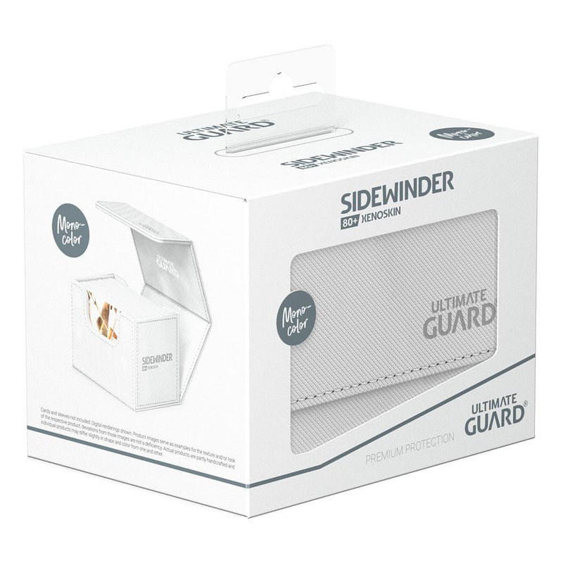 Ultimate Guard Sidewinder 80+ Xenoskin Monocolor White Deck Box-1